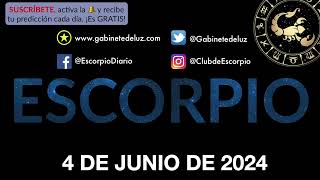 Horóscopo Diario - Escorpio - 4 de Junio de 2024.