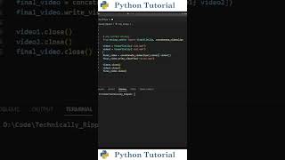 Combine Videos With Python | Python Tutorial
