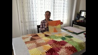 Patchwork/Pineapple Quilt Block Masa Örtüsü Hazırlama Bölüm 2: Ananas Deseni Blokları