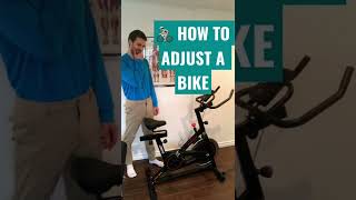 How To Adjust A Spin Bike | Aleks Physio | #shorts