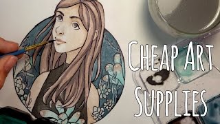 Cheap Art Supplies CHALLENGE