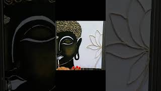 Thread Painting DIY| Buddha Painting | YouTube shorts/ #shorts /#youtubeshorts / Acrylic Painting