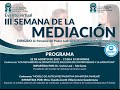 III SEMANA DE LA MEDIACIÓN