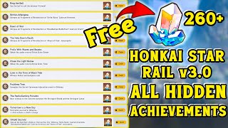 HSR 3.0 all Hidden Achievements | Honkai Star Rail Hidden Achievements