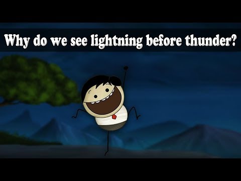 What comes first sound or light?
