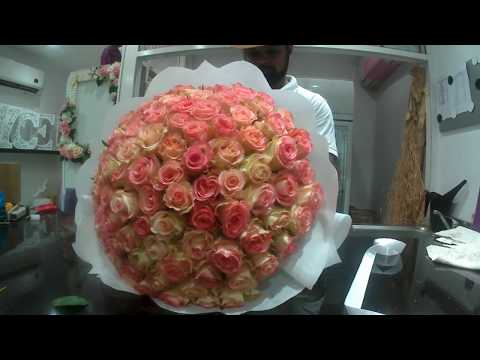 HOW TO MAKE 100 ROSES BOUQUET ,,,, HOW TO MAKE 100 ROSES BOUQUET ,,,,