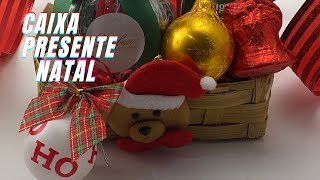 Cesta de Natal Encantado Para Presente Especial de Amigo Secreto C/ Chocotone Trufado