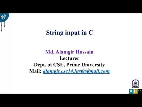 Lec 05 String Input Using Gets Function And Scanf Function In C Pr Lec 05 String Input Using Gets Function And Scanf Function In C Pr