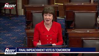 BREAKING: Susan Collins Voting To ACQUIT President Trump In Impeachment Trial