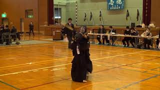 2020年1月25日　志布志武道館旗争奪剣道大会　2年生以下の部　5回戦準決勝　VS十生館