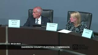 06/22/23 Davidson County Election Commission