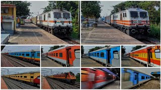 2 RAJDHANI - POORVA - SARAIGHAT - GARBA - JANSHATABDI - CHAMBAL \u0026 More Back To Back 130 \u0026 110 Trains