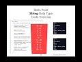 Data Structures Using Java: Data Types: String