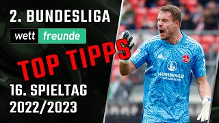2. Liga Prognose - 16. Spieltag 2022/23 👉 Top Tipps & Vorschau