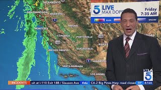 Wet weekend on tap for Southern California