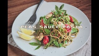 [素食] 豌豆青醬意麵 | 【Vegan】Snowpea Green Sauce Pasta