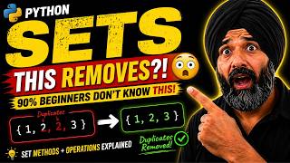 Python Sets Made EASY 😳 | Remove Duplicates + Set Methods (Hindi) | Day 28