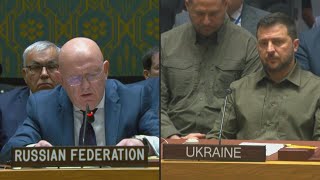 UN: Russia's Nebenzya objects to Zelensky speaking first at Security Council | AFP