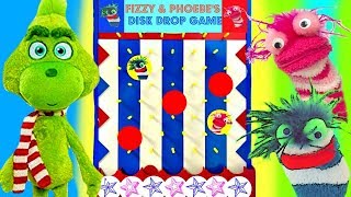 The Grinch Plays Fizzy and Phoebe Disk Drop Game