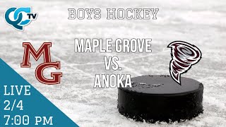 Boys Hockey: Maple Grove @ Anoka | Anoka High School | QCTV