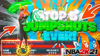 BEST JUMPSHOT NBA 2K21 CURRENT GEN! TOP 5 JUMPSHOTS NBA 2K21 100% GREENLIGHT HIGHEST GREEN WINDOW!