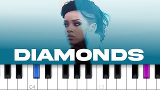 Rihanna - Diamonds  (piano tutorial)