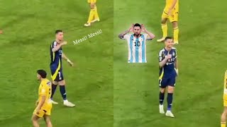 Ronaldo RESPONDS to Loud 'MESSI' Chants by Al Taawoun Fans!