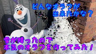 【雪だるま制作】アナ雪のオラフ作ってみた！