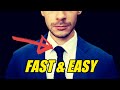 How To Tie a Tie [Look Sharp In 10 Seconds] Super Fast and Easy