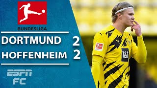 Erling Haaland SAVES THE DAY as Borussia Dortmund draws Hoffenheim | ESPN FC Bundesliga Highlights
