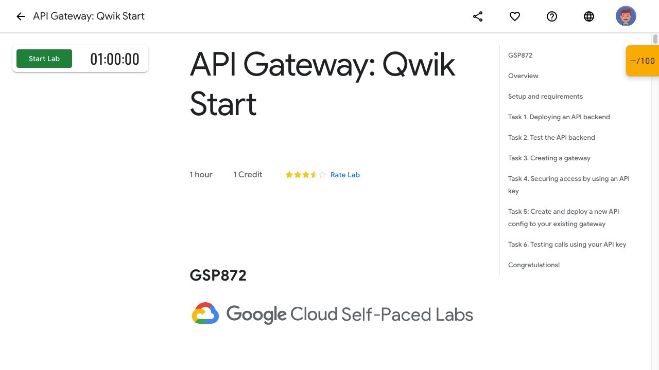 Api Gateway Qwik Start Gsp872 Youtube