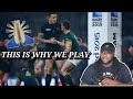 American Football player react to Moments Of Respect In Rugby