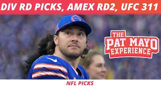 Div Rd DraftKings Picks, NFL Best Ball Playoff Draft | Amex Picks, LIV TV Deal | UFC 311 Picks, Prop