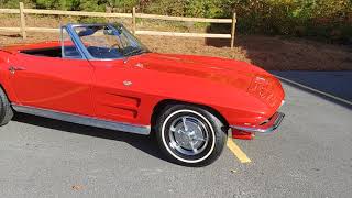 SOLD - 1963 Corvette Stingray Convertible