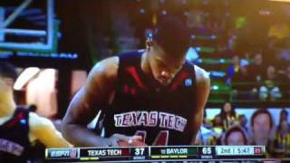 TheeBears.com - Texas Tech's Nash (#44) Air balls two free Throws Vs Baylor