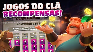 ATUALIZAÇÃO CHEGANDO! VEJA TODAS AS PRÓXIMAS RECOMPENSAS DOS JOGOS DO CLÃ NOVEMBRO! CLASH OF CLANS