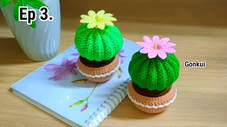 Ep3. Pot part 1🌵Crochet Cactus in pot tutorial step by step #crochet #crochetflower #crochettutorial