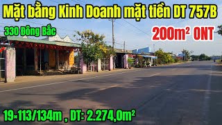 Mặt bằng kinh doanh ,sẵn 2 phòng trọ kèm nhà cấp 4, 19×113m+200m² ONT ,dt:2274,0m², giá 2 tỷ 280tr