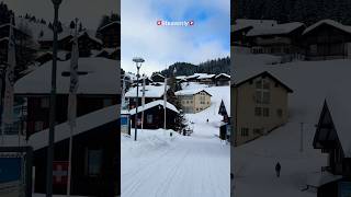 #heavenly #switzerland #snow #village #travel #alps #mountains #winter #nature #heaven #breathtaking