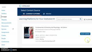 How to sync grades from Cengage/Mindtap to Canvas?