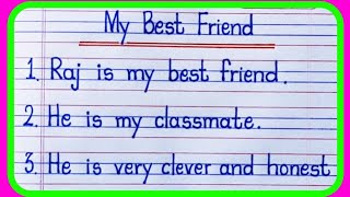 My best Friend Essay in English 10 Lines/10 Lines Essay on My Best Friend