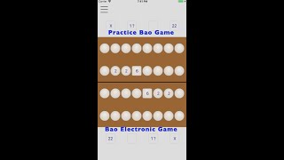 Practice African Bao with Bao Electronic Board Game:  Best strategy Games #Shorts