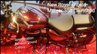 Royal Enfield Meteor 350 | Walk around Review | Exhaust Sound | Colors | Specs