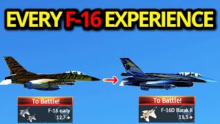 1 MATCH IN EVERY F-16 IN WAR THUNDER EXPERIENCE (still the best fighter?)