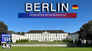 Walking Tour through the Berlin Tiergarten Neighbourhood - Germany 4k