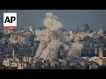 Video captures Israeli airstrikes hitting Beirut's southern suburbs