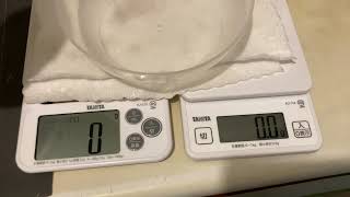 Tanita kitchen scale KJ-212 の反応速度 reaction time 3/3 　クッキングスケール VS KJ-114