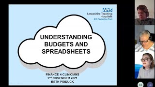 Demystifying NHS Finance - Understanding Budgets and Spreadsheets - November 2021