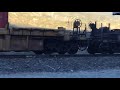 bnsf 5329 leads northbound intermodal train passes through blue cut ca