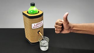 DIY Simple Water Dispenser Machine From Cardboard DIY At Home